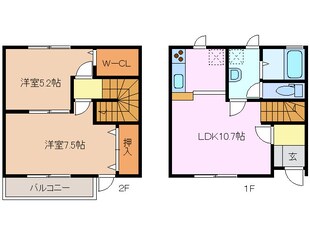 多度駅 徒歩17分 1階の物件間取画像